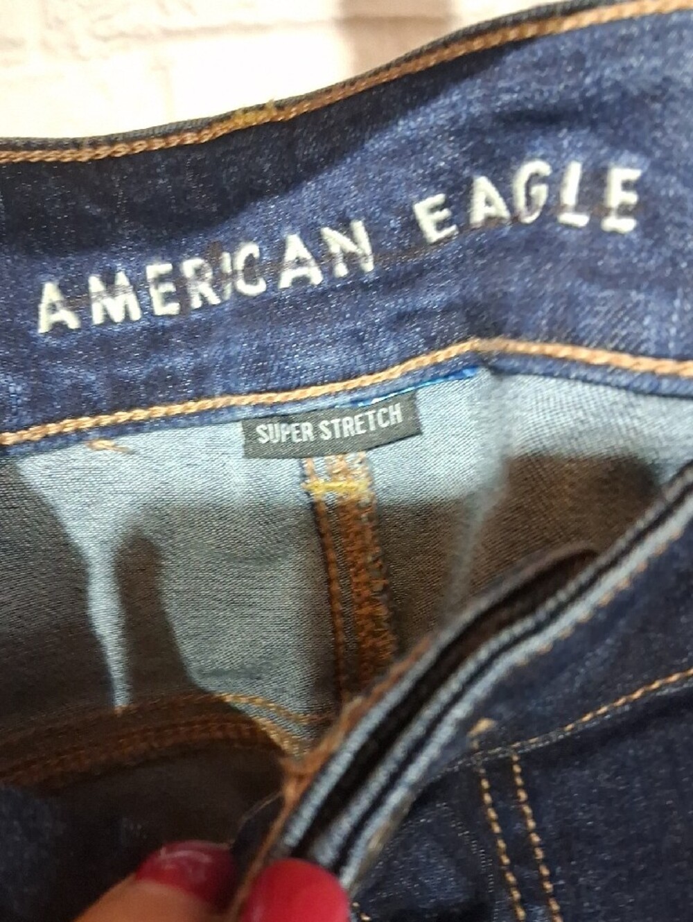 American Eagle Outfitters Dark Blue Flare Jeans - Picture 8 of 9